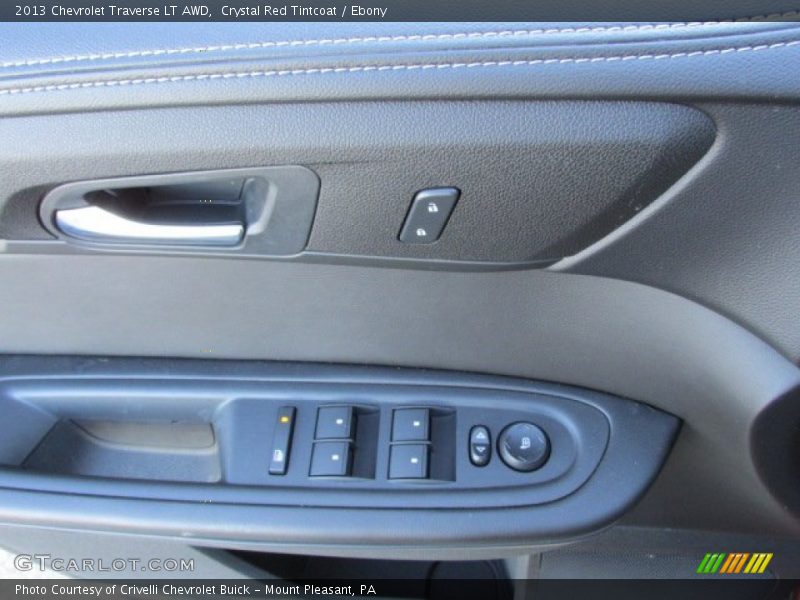 Crystal Red Tintcoat / Ebony 2013 Chevrolet Traverse LT AWD