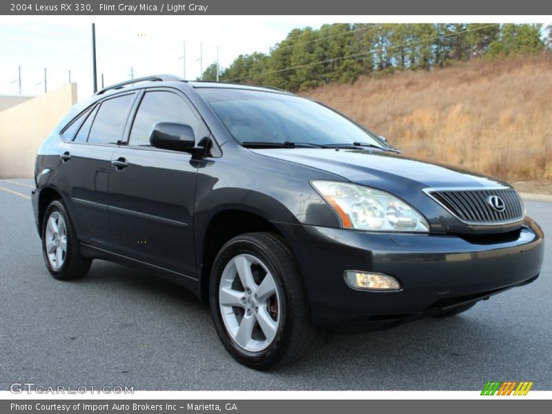Flint Gray Mica / Light Gray 2004 Lexus RX 330