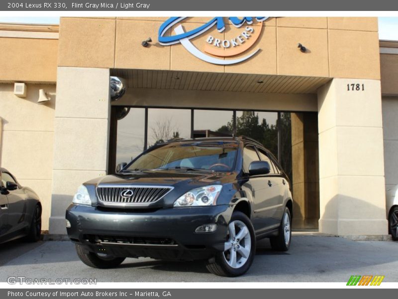 Flint Gray Mica / Light Gray 2004 Lexus RX 330