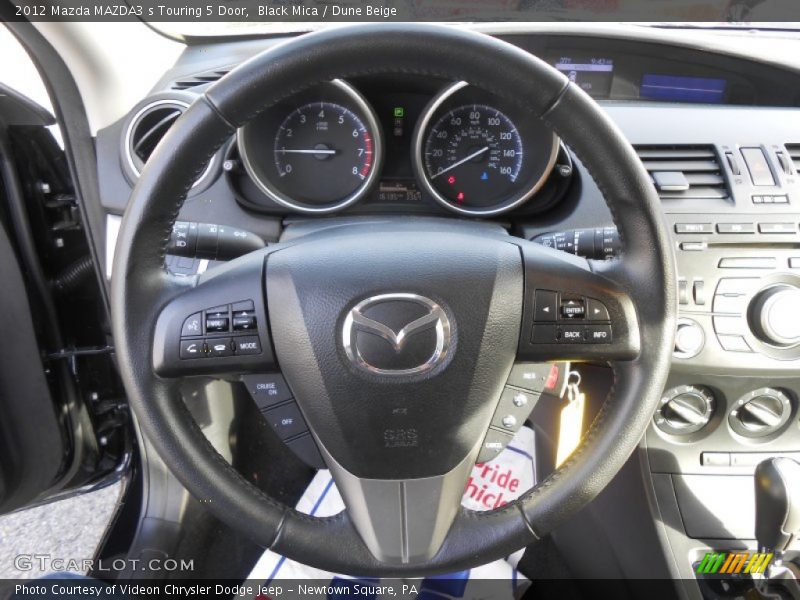 Black Mica / Dune Beige 2012 Mazda MAZDA3 s Touring 5 Door