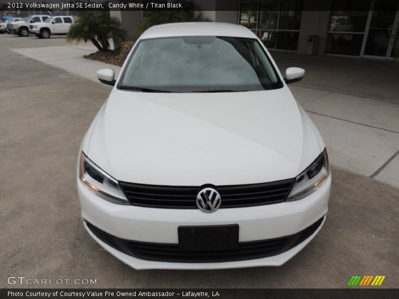 Candy White / Titan Black 2012 Volkswagen Jetta SE Sedan