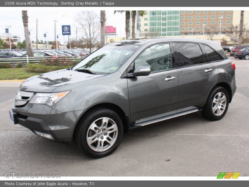 Sterling Gray Metallic / Taupe 2008 Acura MDX Technology