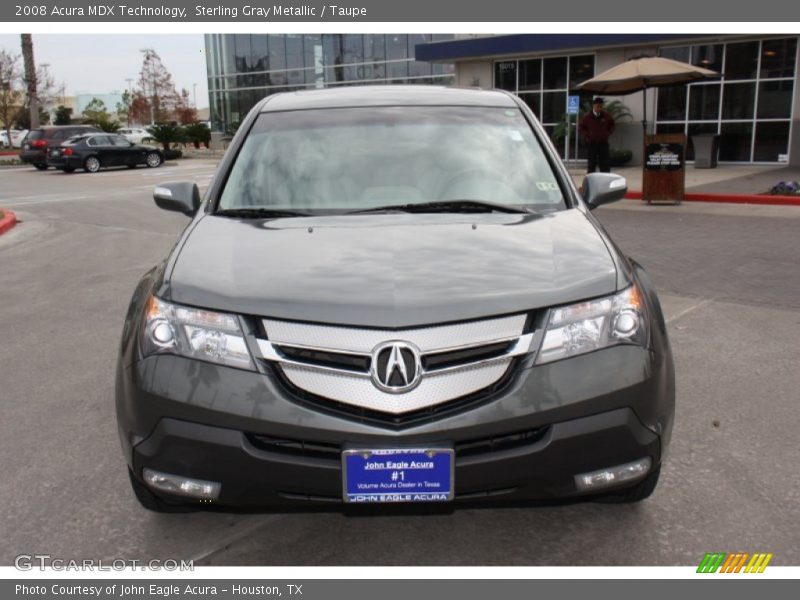 Sterling Gray Metallic / Taupe 2008 Acura MDX Technology