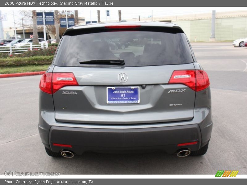 Sterling Gray Metallic / Taupe 2008 Acura MDX Technology