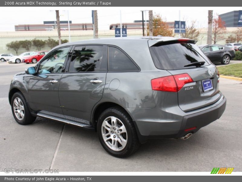 Sterling Gray Metallic / Taupe 2008 Acura MDX Technology