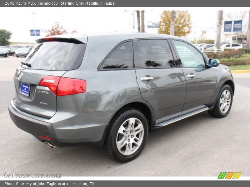 Sterling Gray Metallic / Taupe 2008 Acura MDX Technology
