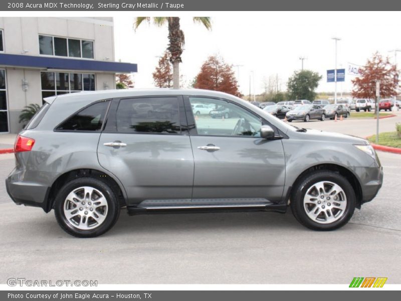 Sterling Gray Metallic / Taupe 2008 Acura MDX Technology