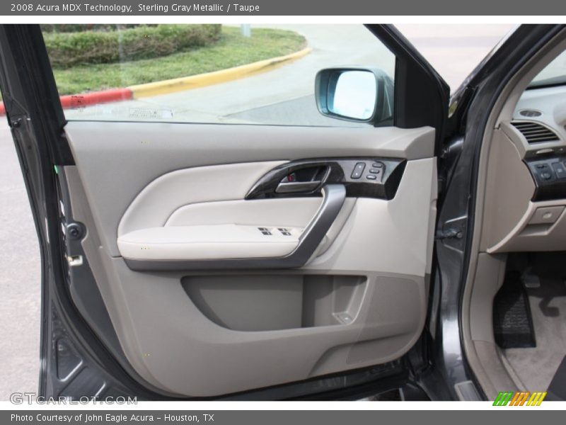 Sterling Gray Metallic / Taupe 2008 Acura MDX Technology
