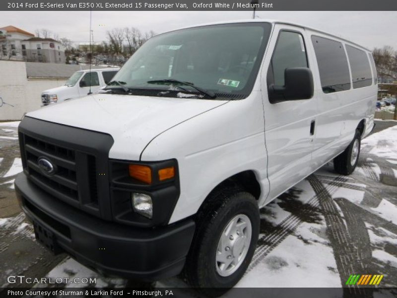 Oxford White / Medium Flint 2014 Ford E-Series Van E350 XL Extended 15 Passenger Van