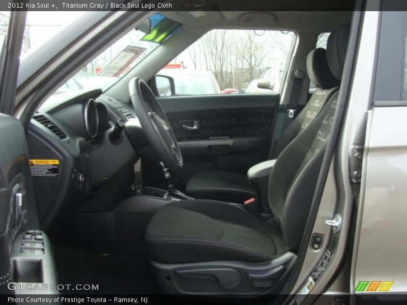 Titanium Gray / Black Soul Logo Cloth 2012 Kia Soul +
