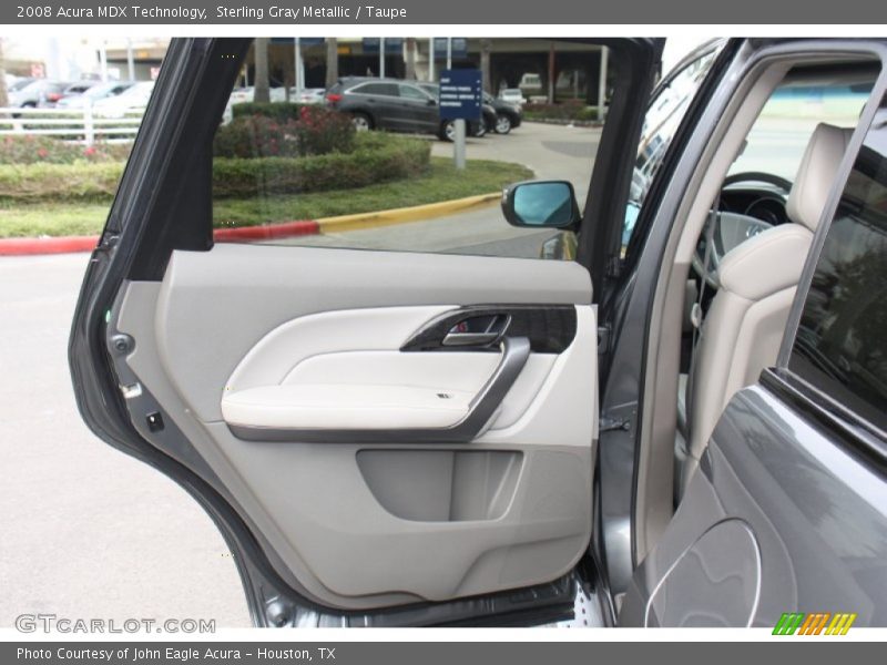 Sterling Gray Metallic / Taupe 2008 Acura MDX Technology
