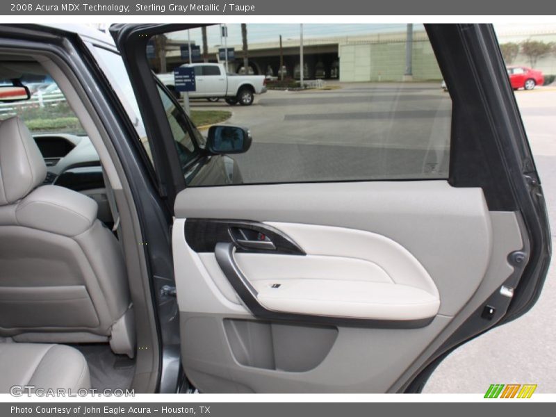 Sterling Gray Metallic / Taupe 2008 Acura MDX Technology