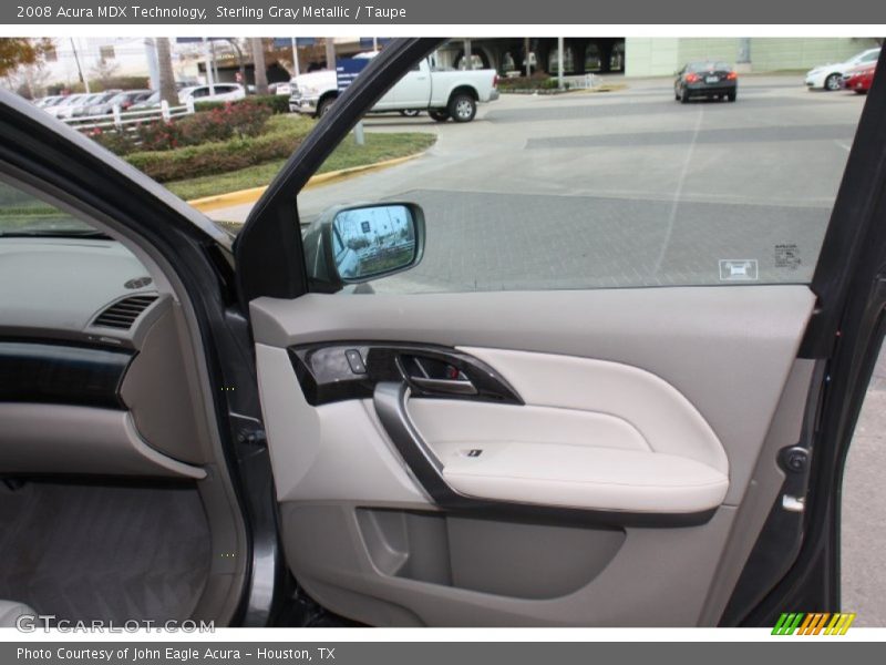 Sterling Gray Metallic / Taupe 2008 Acura MDX Technology