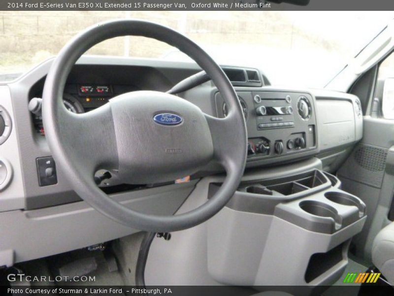 Dashboard of 2014 E-Series Van E350 XL Extended 15 Passenger Van