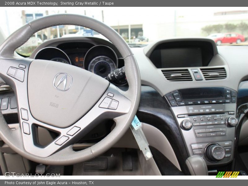 Sterling Gray Metallic / Taupe 2008 Acura MDX Technology