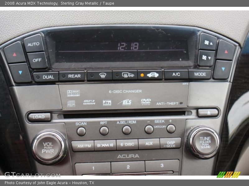 Sterling Gray Metallic / Taupe 2008 Acura MDX Technology