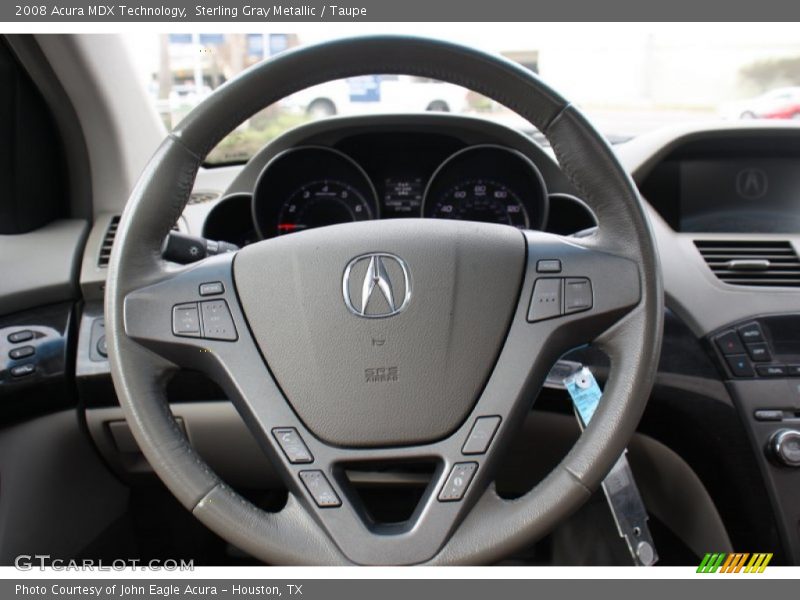 Sterling Gray Metallic / Taupe 2008 Acura MDX Technology