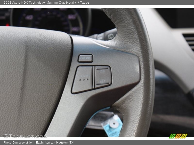 Sterling Gray Metallic / Taupe 2008 Acura MDX Technology