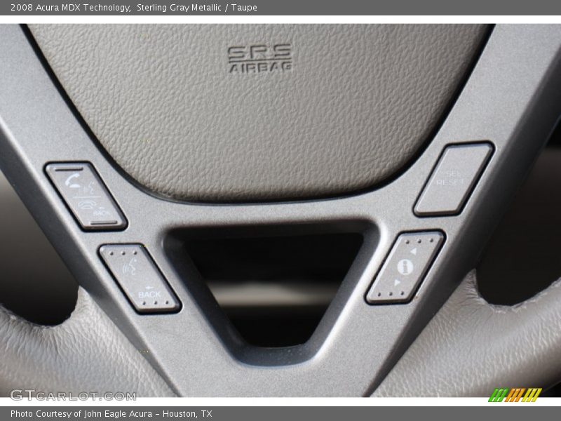 Sterling Gray Metallic / Taupe 2008 Acura MDX Technology