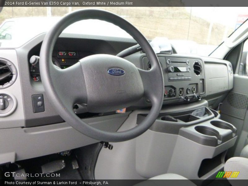 Oxford White / Medium Flint 2014 Ford E-Series Van E350 Cargo Van