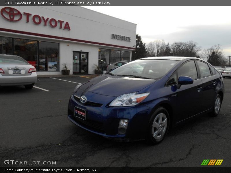 Blue Ribbon Metallic / Dark Gray 2010 Toyota Prius Hybrid IV