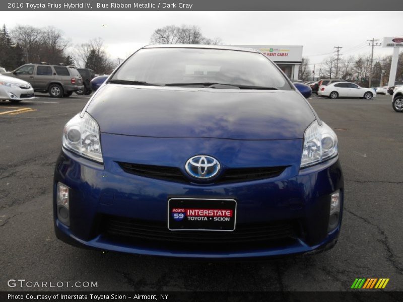 Blue Ribbon Metallic / Dark Gray 2010 Toyota Prius Hybrid IV