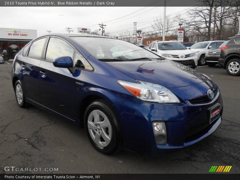 Blue Ribbon Metallic / Dark Gray 2010 Toyota Prius Hybrid IV