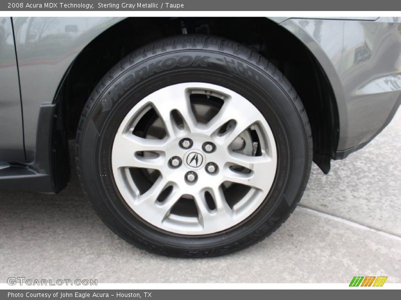 Sterling Gray Metallic / Taupe 2008 Acura MDX Technology