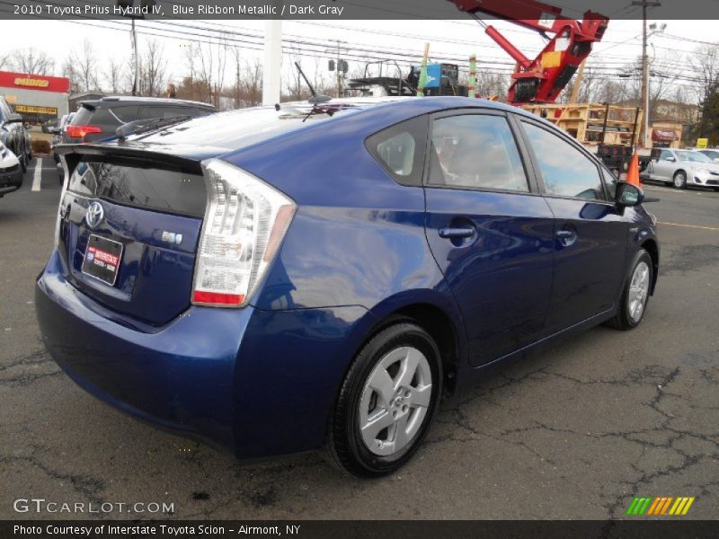 Blue Ribbon Metallic / Dark Gray 2010 Toyota Prius Hybrid IV