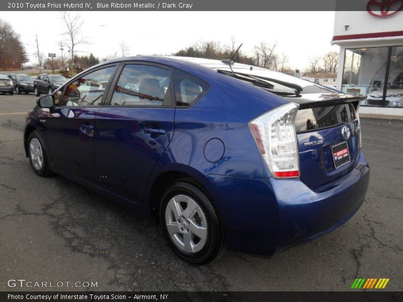 Blue Ribbon Metallic / Dark Gray 2010 Toyota Prius Hybrid IV