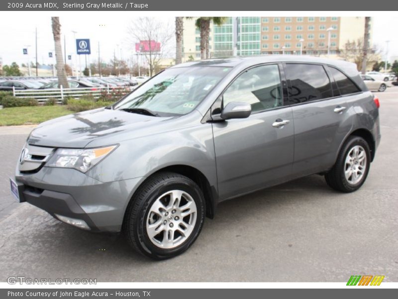 Sterling Gray Metallic / Taupe 2009 Acura MDX