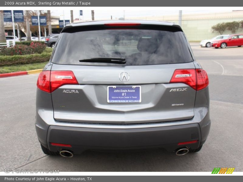 Sterling Gray Metallic / Taupe 2009 Acura MDX