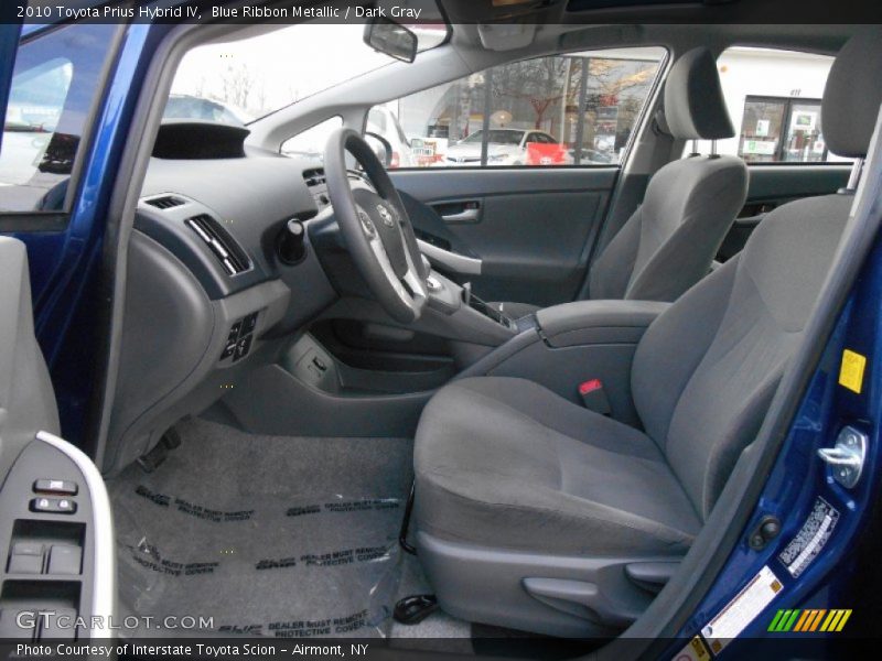 Blue Ribbon Metallic / Dark Gray 2010 Toyota Prius Hybrid IV