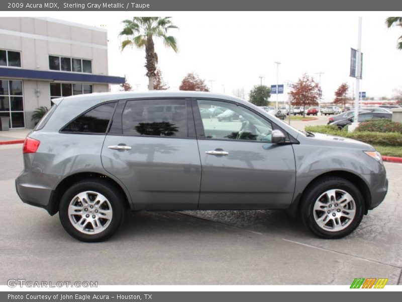 Sterling Gray Metallic / Taupe 2009 Acura MDX
