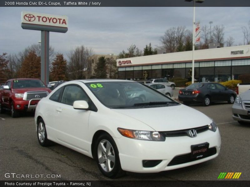 Taffeta White / Ivory 2008 Honda Civic EX-L Coupe