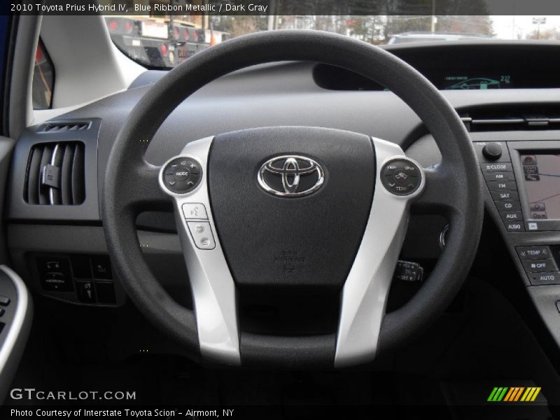 Blue Ribbon Metallic / Dark Gray 2010 Toyota Prius Hybrid IV