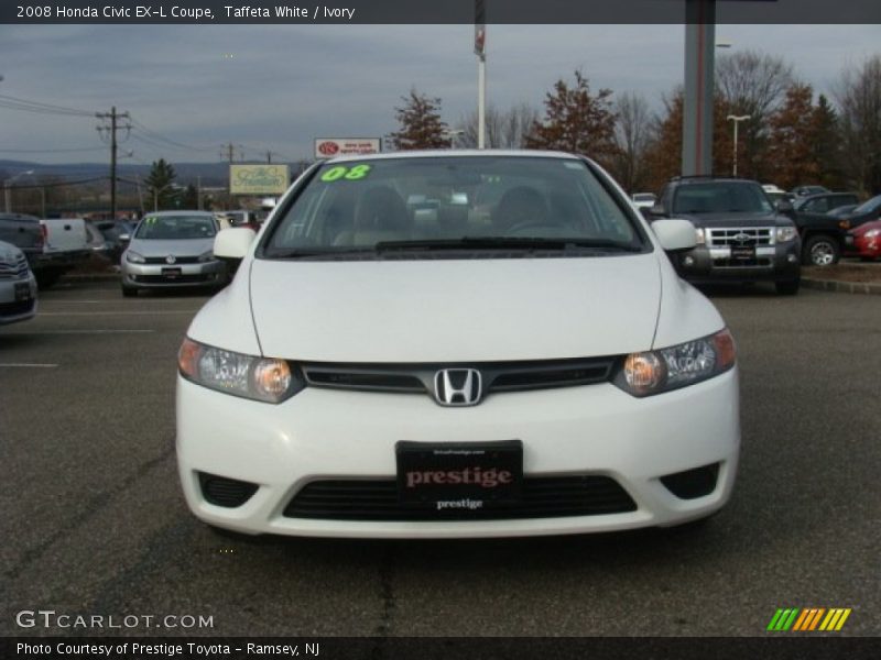 Taffeta White / Ivory 2008 Honda Civic EX-L Coupe