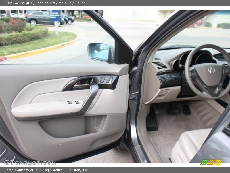 Sterling Gray Metallic / Taupe 2009 Acura MDX