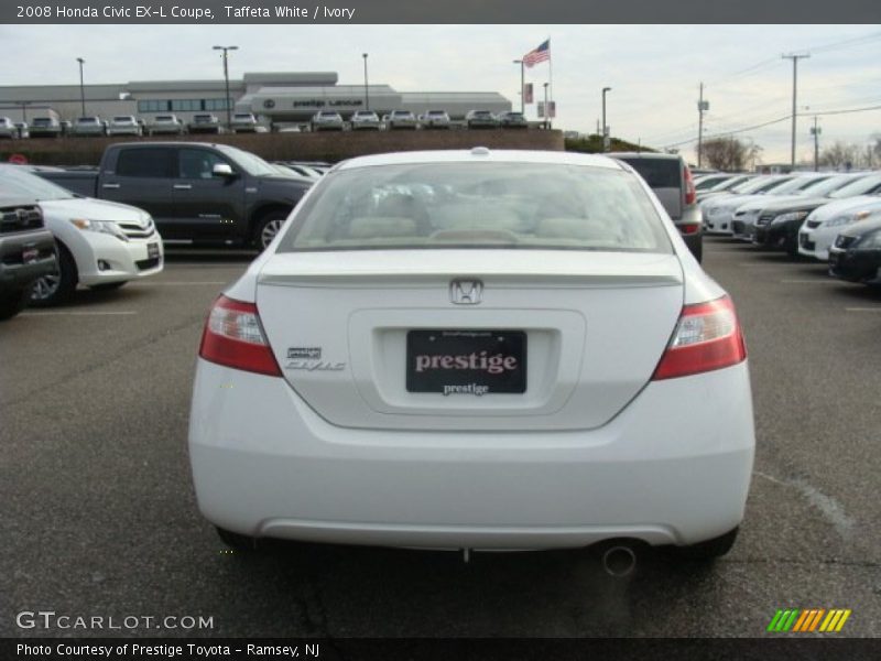 Taffeta White / Ivory 2008 Honda Civic EX-L Coupe