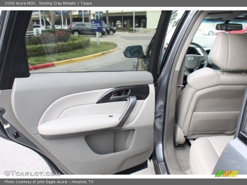 Sterling Gray Metallic / Taupe 2009 Acura MDX