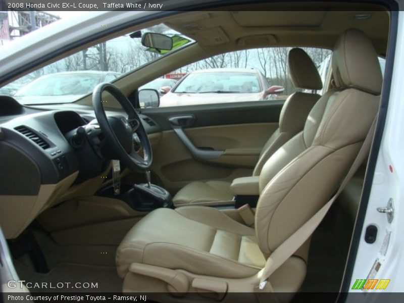 Front Seat of 2008 Civic EX-L Coupe