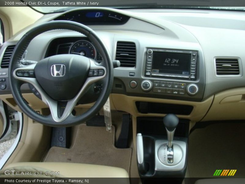 Taffeta White / Ivory 2008 Honda Civic EX-L Coupe