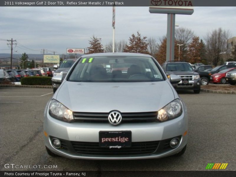 Reflex Silver Metallic / Titan Black 2011 Volkswagen Golf 2 Door TDI
