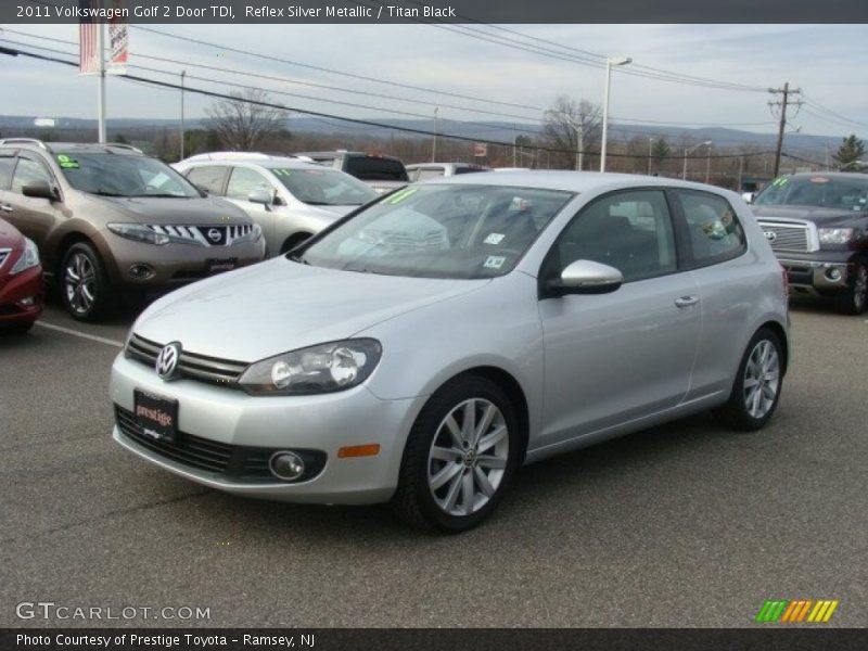 Reflex Silver Metallic / Titan Black 2011 Volkswagen Golf 2 Door TDI
