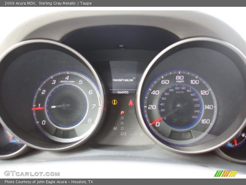 Sterling Gray Metallic / Taupe 2009 Acura MDX