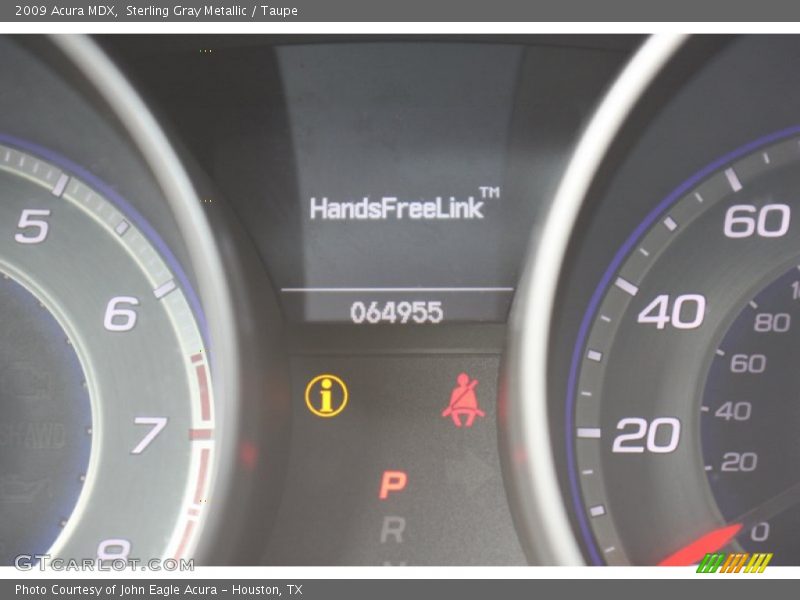 Sterling Gray Metallic / Taupe 2009 Acura MDX
