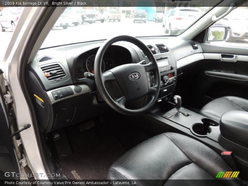 Bright Silver / Black 2009 Kia Borrego LX V6