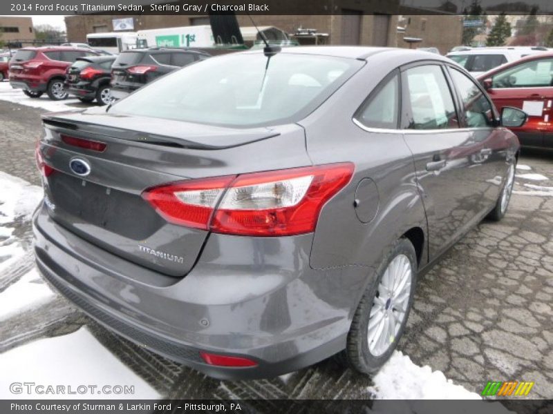 Sterling Gray / Charcoal Black 2014 Ford Focus Titanium Sedan