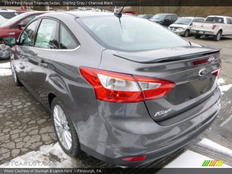 Sterling Gray / Charcoal Black 2014 Ford Focus Titanium Sedan