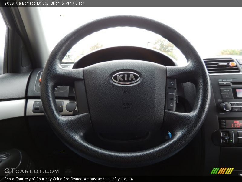 Bright Silver / Black 2009 Kia Borrego LX V6